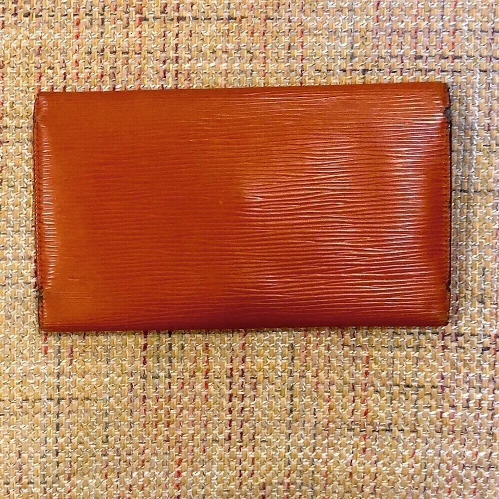LOUIS VUITTON Kenyan Fawn EPI Leather Sarah International Long Trifold Wallet